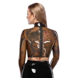 Late X h�lvgj�gnumskygdur latextoppur vi� metallringi