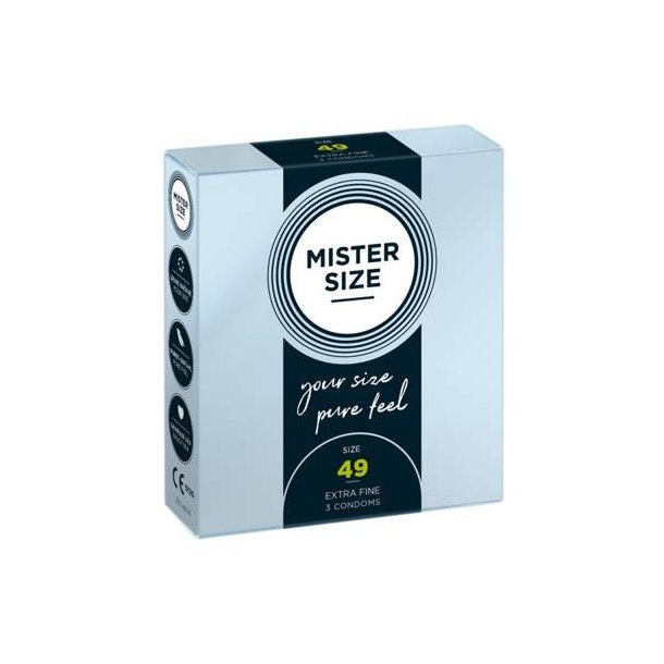 Mister Size 49 mm h�tir - 3 stk.