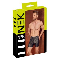 NEK svartar shorts vi� h�gari linning og reimum