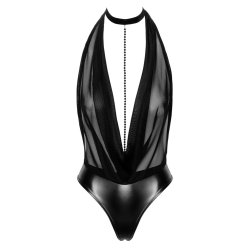 Noir Orgia svart body vi� dj�pum h�lsi