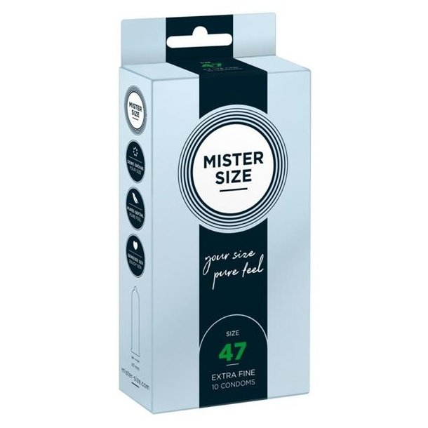 Mister Size 47 mm h�tir - 10 stk.