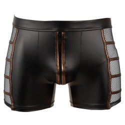 NEK svartar boxershorts vi� bronsulittum strikum