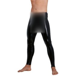Late X svartar latexleggings vi� hylki