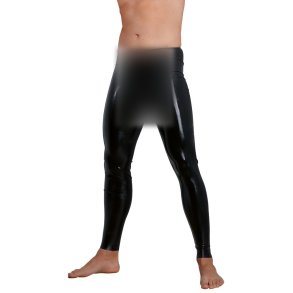 Late X svartar latexleggings vi� hylki