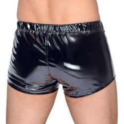 Black Level svartar lakkboxershorts vi� snarl�si