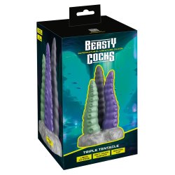 Beasty Cocks Triple Tentacle - 22,0 cm