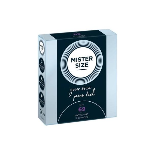 Mister Size 69 mm h�tir - 3 stk.
