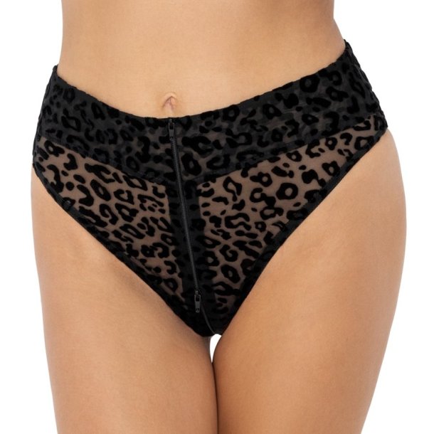 Noir svartar leopardtrussur vi� lynl�si