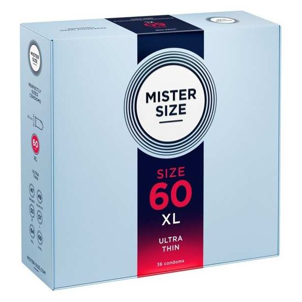 Mister Size 60 mm h�tir - 36 stk.