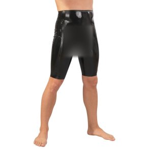 Late X svartar latexshorts til menn vi� hylki