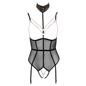 Abierta Fina svart body vi� floyalsbondum og ketum