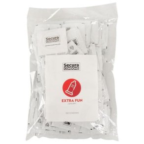 Secura Extra Fun 53 mm h�tir - 100 stk.