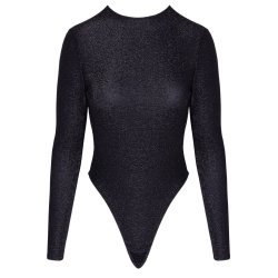 Cottelli svart body vi� silvurglitri