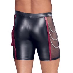 NEK svartar boxershorts vi� rey�um strikum og ketum
