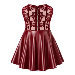V�nrey�ur korsettkj�li vi� fl�yalsmynstri