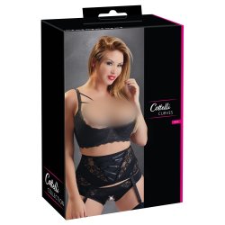 Cottelli Curves svartur opin blondu-BH vi� ringi