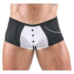 Svenjoyment svartar og hv�tar boxershorts � t�nara-sni�i