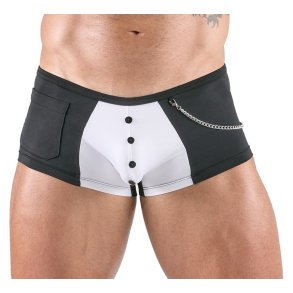Svenjoyment svartar og hv�tar boxershorts � t�nara-sni�i