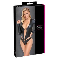 Cottelli svart body vi� longum ermum og ringum