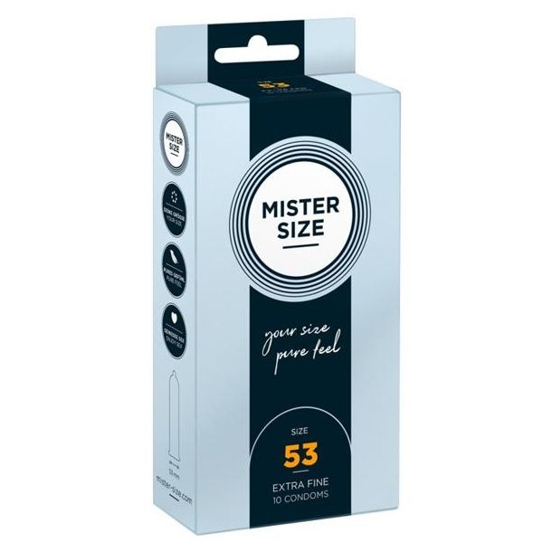 Mister Size 53 mm h�tir - 10 stk.