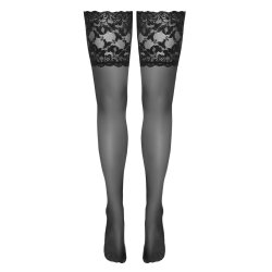 Cottelli svartir sj�lvsitandi sokkar vi� 14 cm blondum