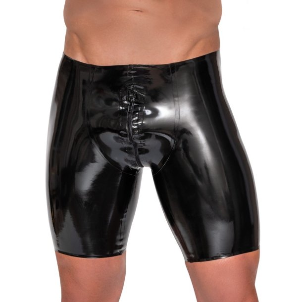 Late X svartar latexshorts vi� longum snarl�si