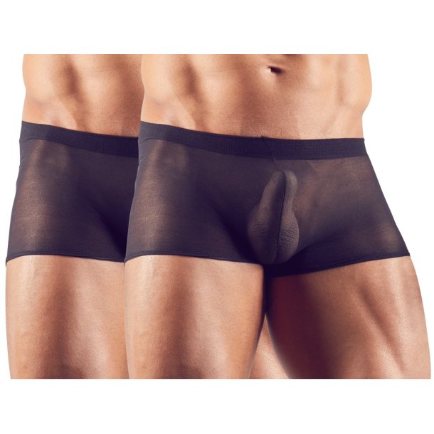 Svenjoyment svartar netboxershorts, 2-pakningur
