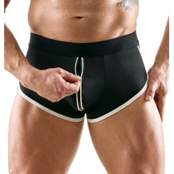Svartur jockstrap vi� hv�tum kantum