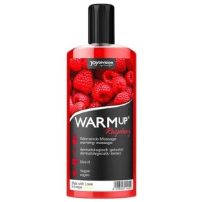 JOYdivision WARMup massaguolja - hindber - 150 ml