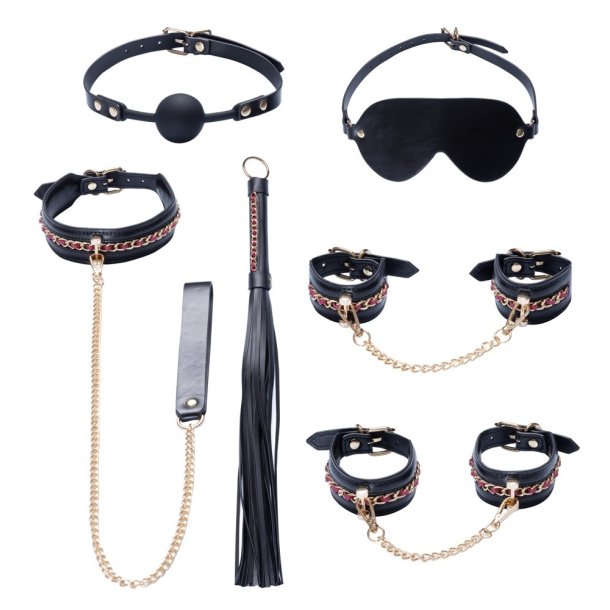 Bad Kitty svart bindisett - 6 partar
