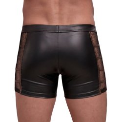 NEK svartar boxershorts vi� bronsulittum strikum