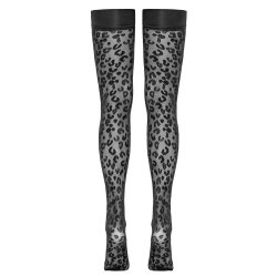 Cottelli sj�lvsitandi sokkar vi� leopardmynstri