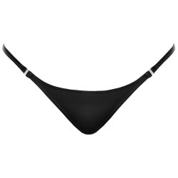 Noir svartur wetlook-strongur vi� kr�kum