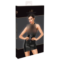 Svartur wetlook-kj�li vi� glitrandi sk�lum