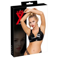 Late X svart latexl�vstykki