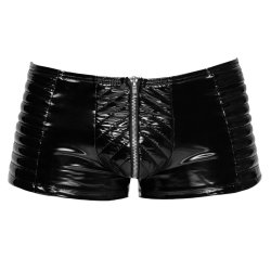 Black Level svartar lakkboxershorts � bikersni�i