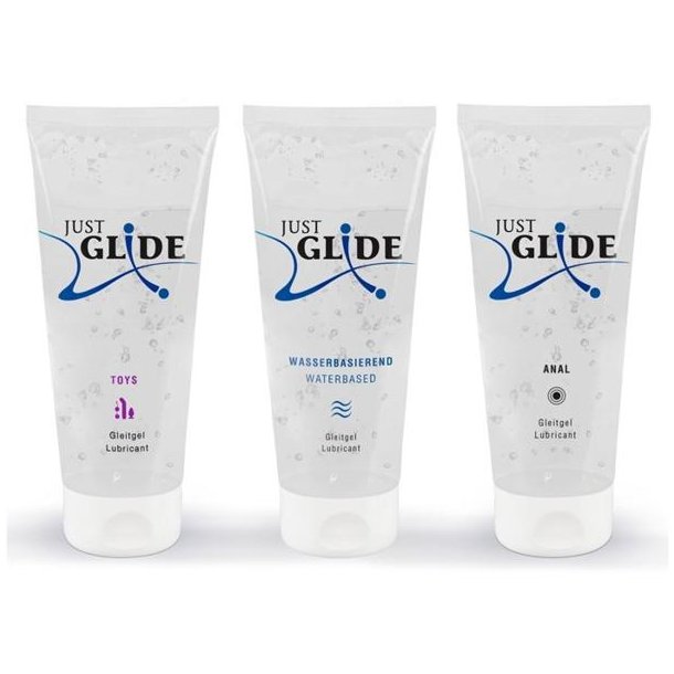 Just Glide sett 3 x 200 ml gl��ikrem