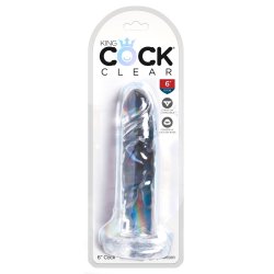 King Cock Clear 6 tummar Clear - 17,8 cm
