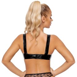 Late X svart latexl�vstykki
